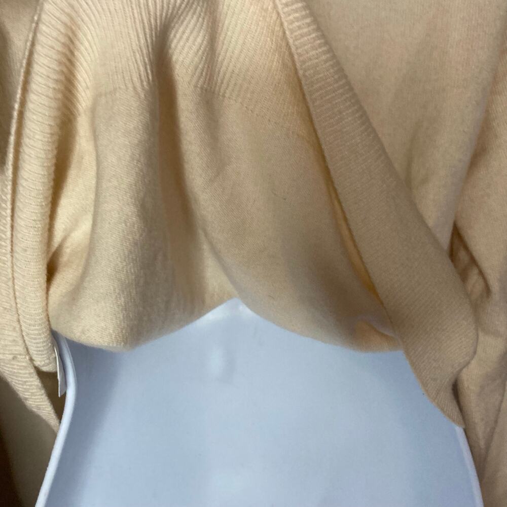 Sandro Women's Bridget Knit V-Neck Sweater In Ivory Wool Cashmere Size 1 / Small - Picture 10 of 16